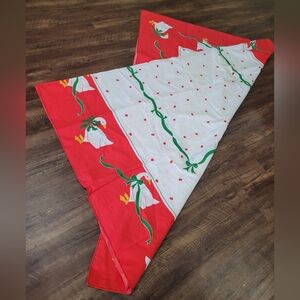 Vintage Vera Neumann Tablecloth Christmas Goose Geese 60x81